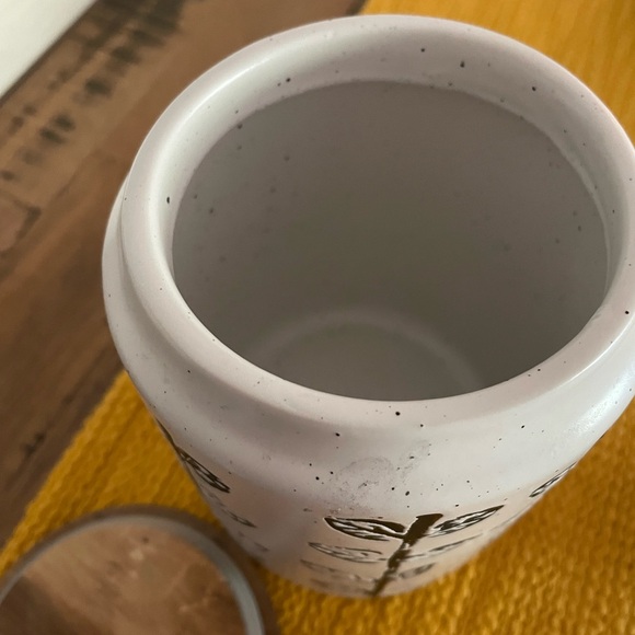 Sugar Jar with wood lid - Picture 2 of 8